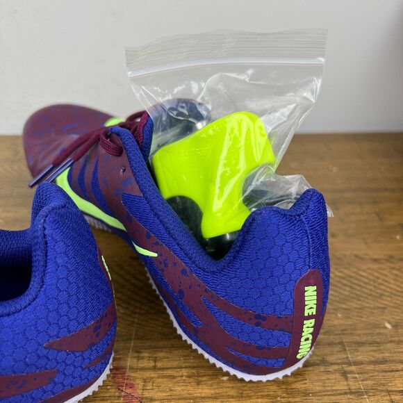 Nike Zoom Rival S Shoes Men 11.5 Purple Lime Track Sprint Spikes Racing Sprinter - Picture 14 of 14